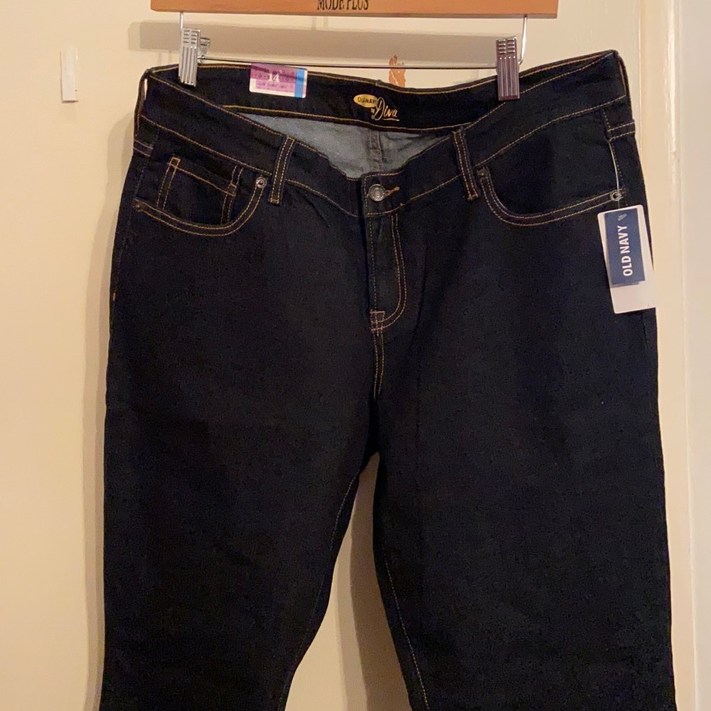 Old navy women boot cut jeans size 14 regular fit